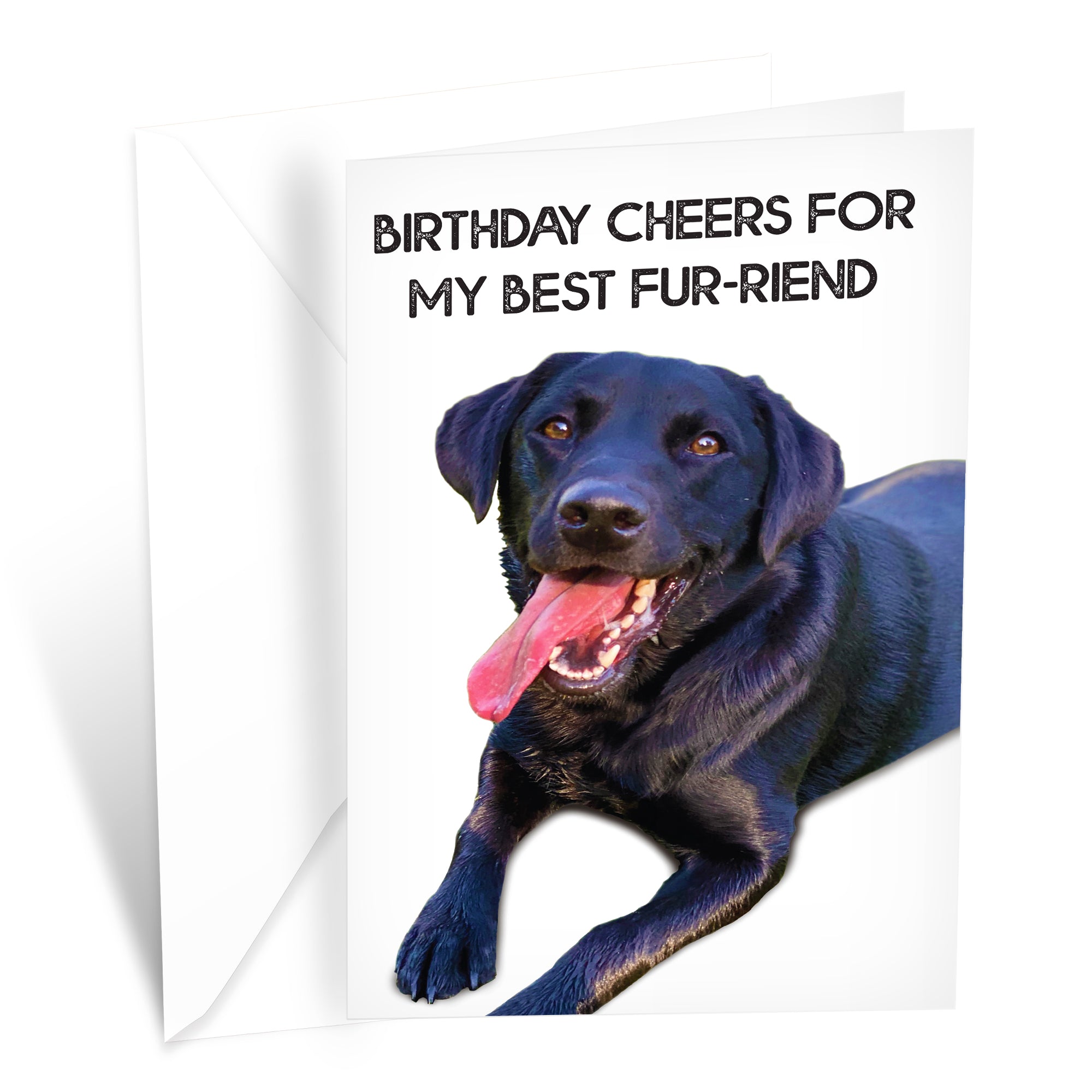 Funny Dog Birthday Card Pun With Labrador Retriever