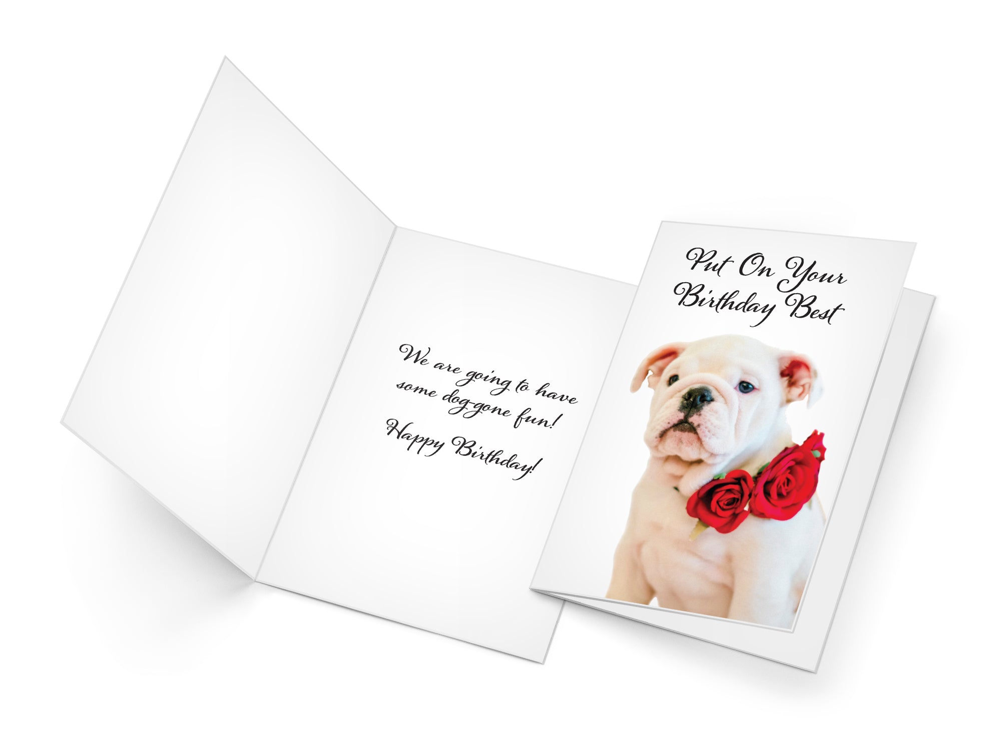 Funny Dog Birthday Card Pun With Bulldog
