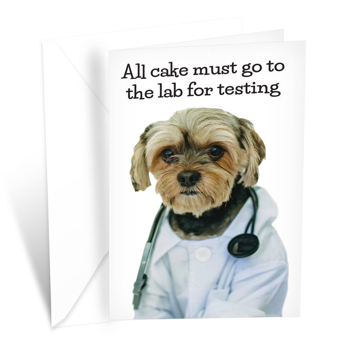 Funny Dog Birthday Card Pun With Yorkshire Terrier