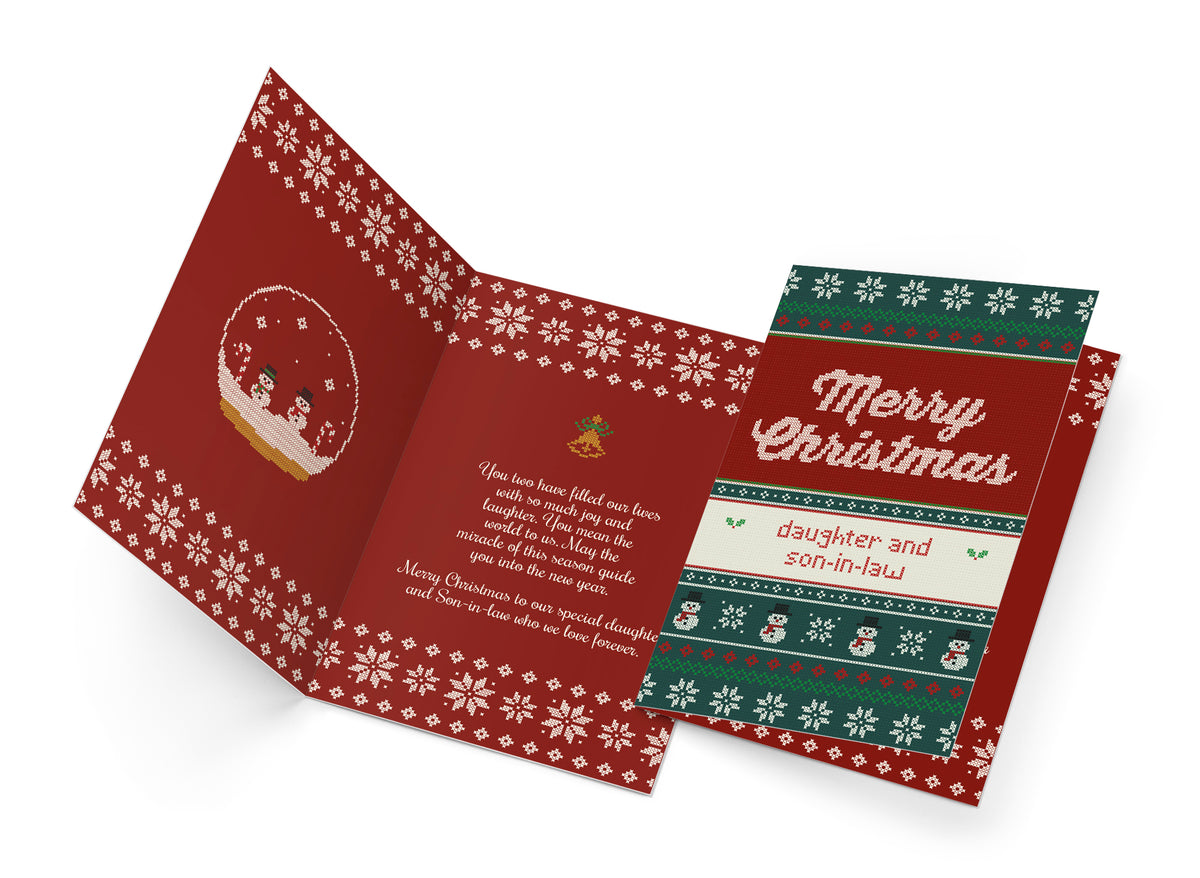Christmas Card For Daughter & Son In Law