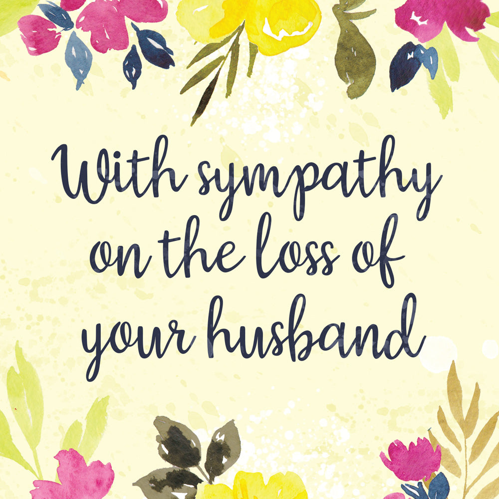 Sympathy Card Loss of Husband