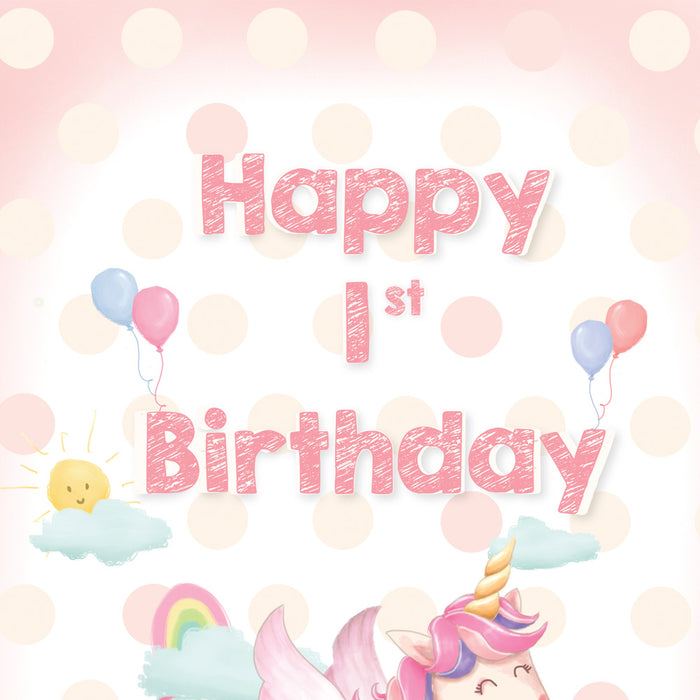 First (1st) Birthday Card
