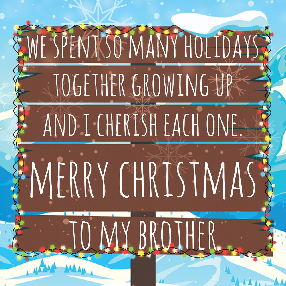 Christmas Card Brother