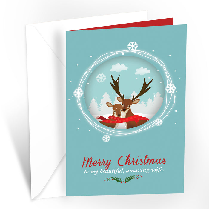 Christmas Card For Wife Romantic
