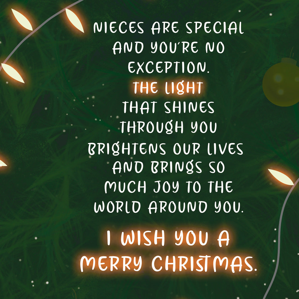 Christmas Card For Niece