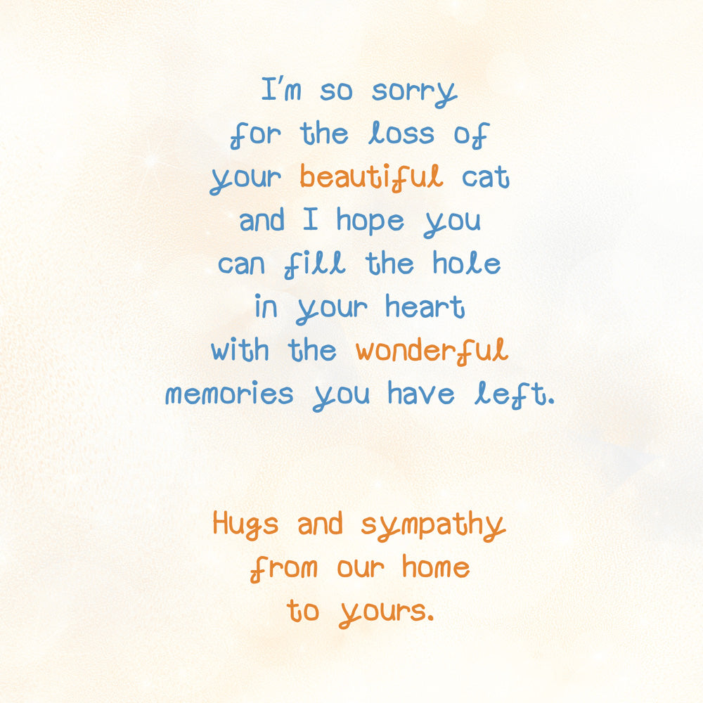 Loss of Cat Sympathy Card