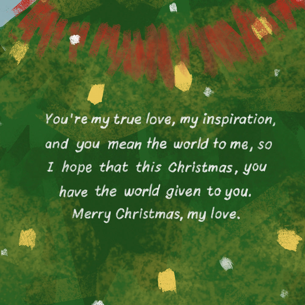 Christmas Card For Wife Love