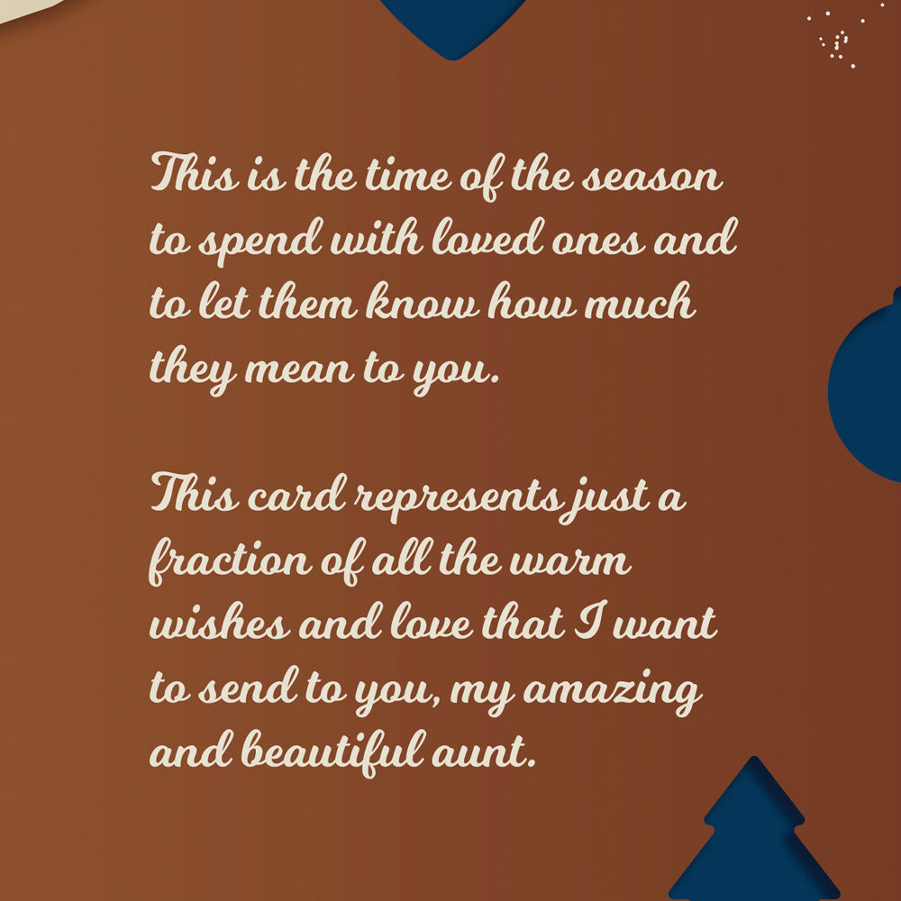 Christmas Card Aunt
