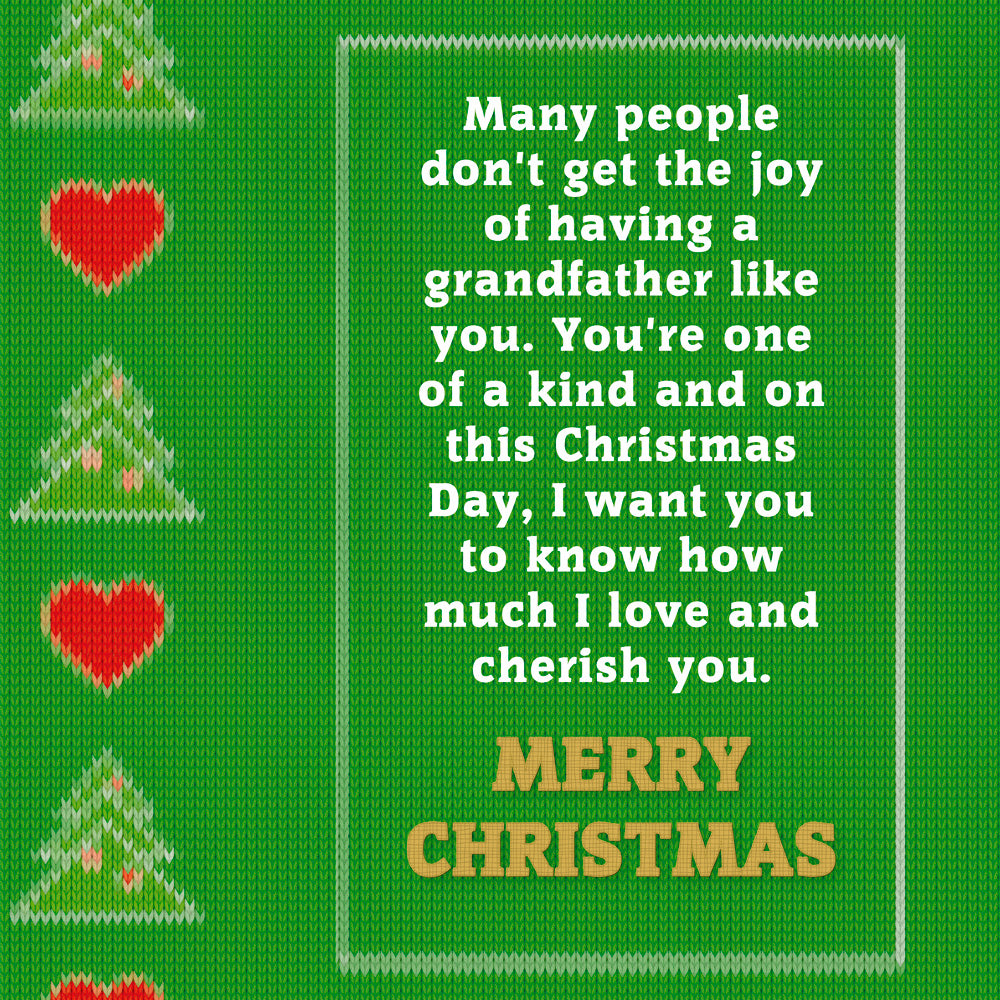 Christmas Card Grandfather (Grandpa)