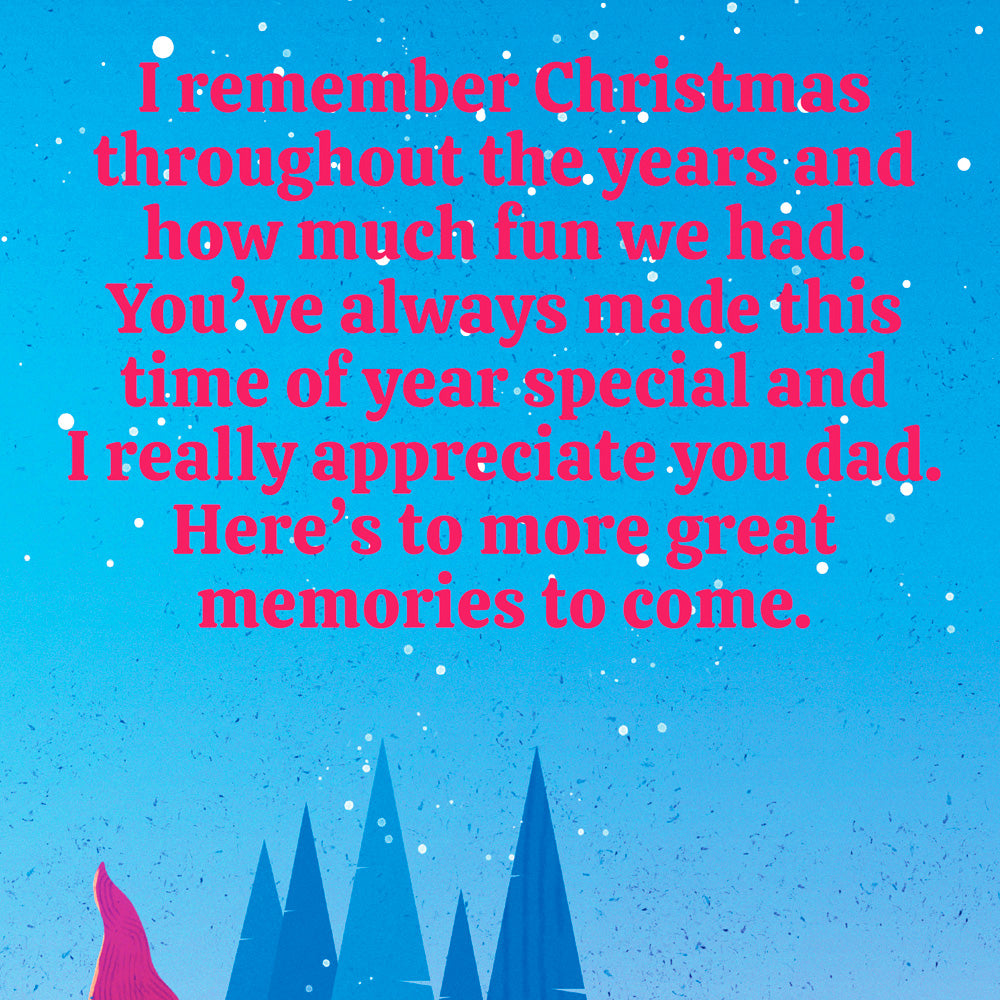 Christmas Card For Dad