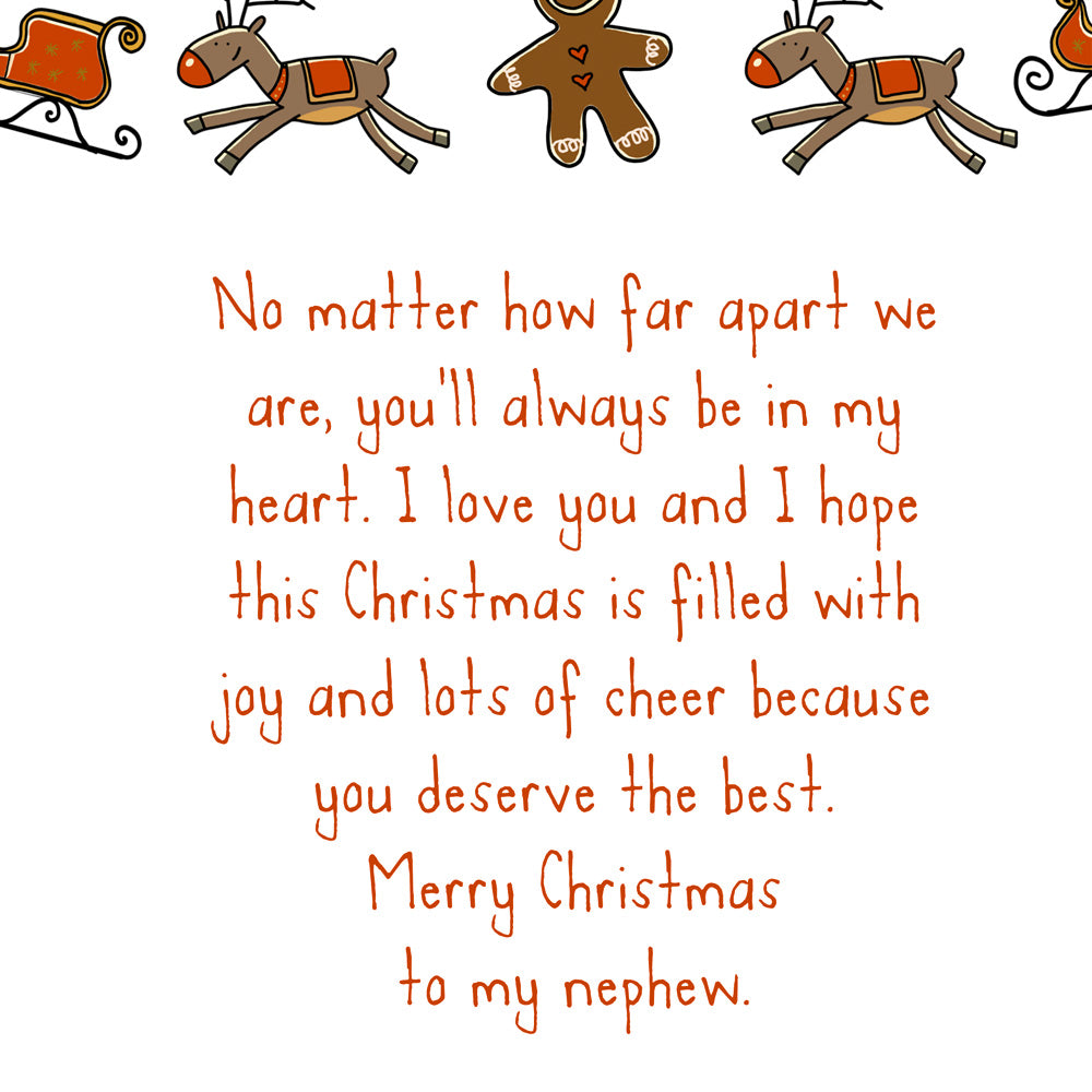 Christmas Card For Nephew
