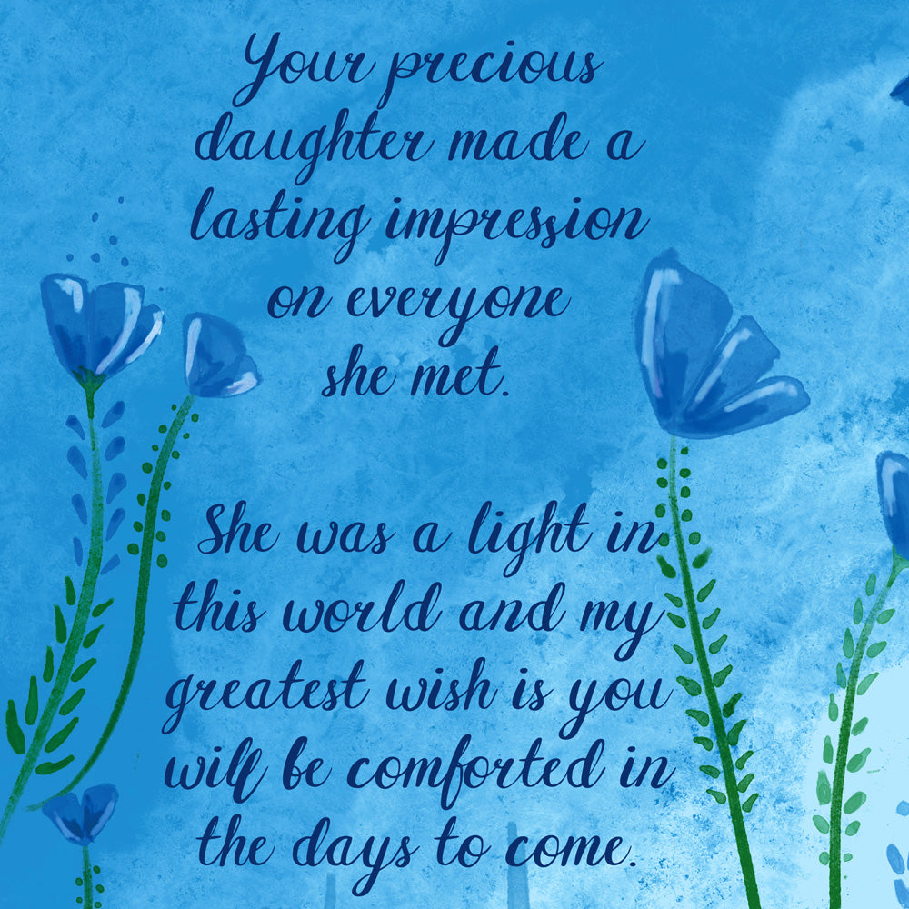 Loss of Daughter Sympathy Card