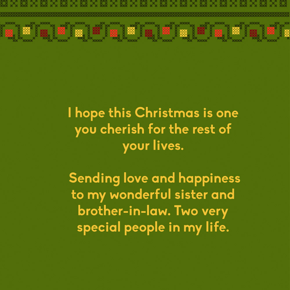 Christmas Card For Sister & Brother In Law
