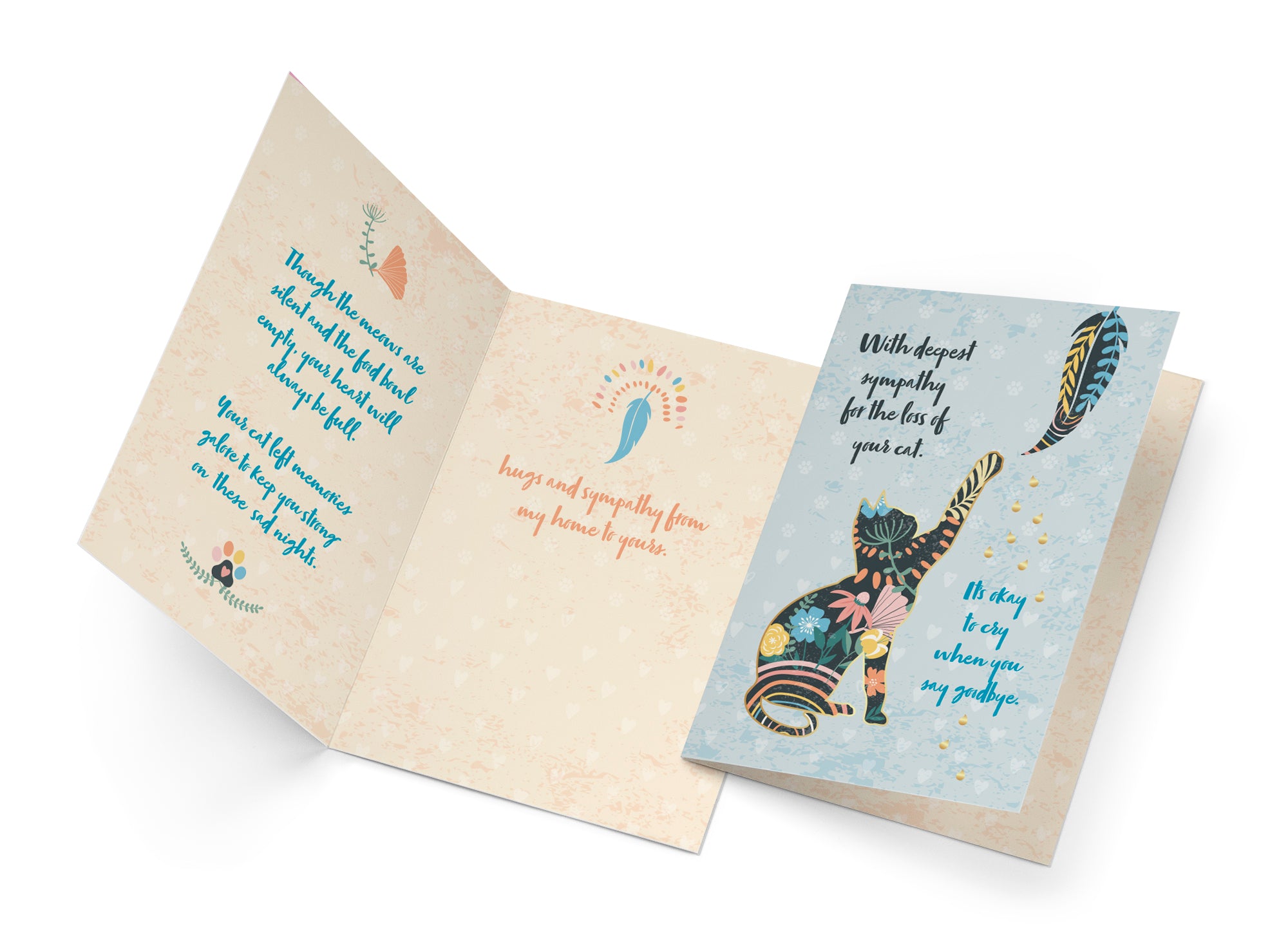 Sympathy Card Loss of Cat