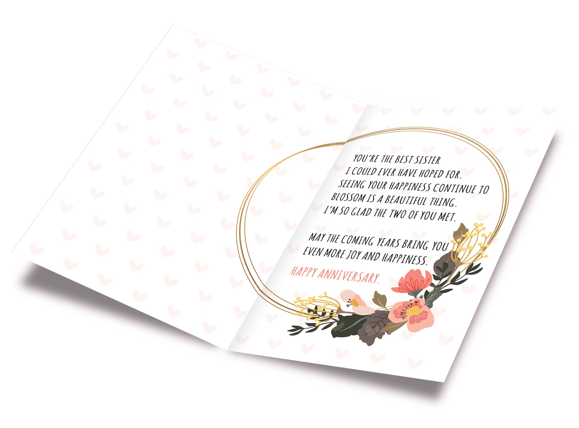 Anniversary Card Sister & Brother In Law