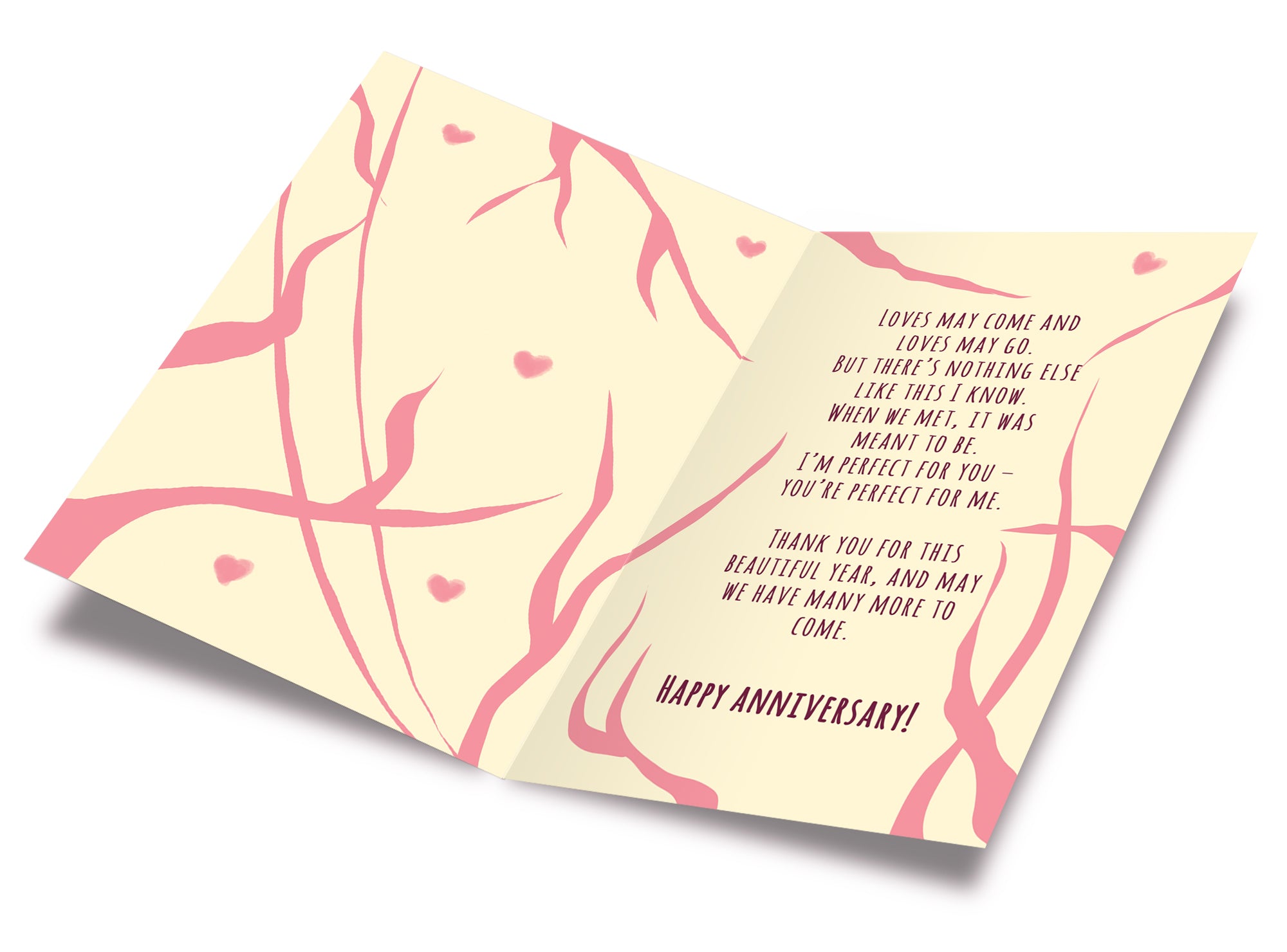 First(1st) Anniversary Card