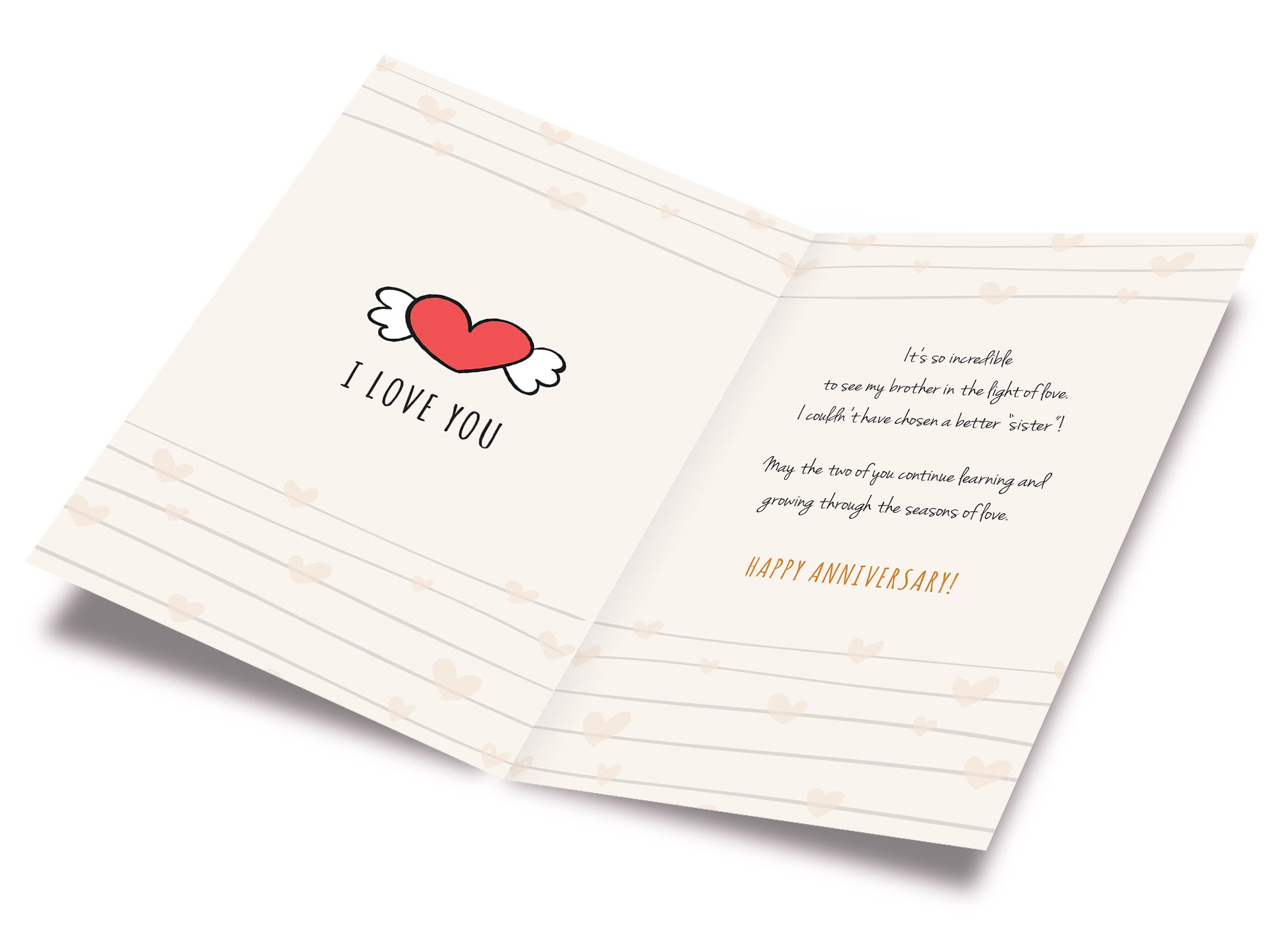 Anniversary Card For Brother & Sister In Law