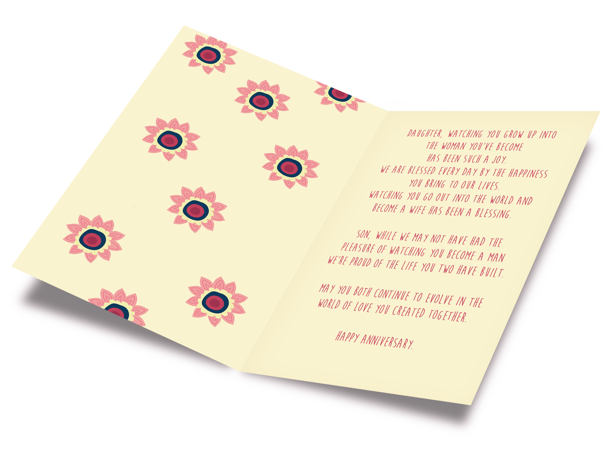 Anniversary Card Daughter & Son In Law