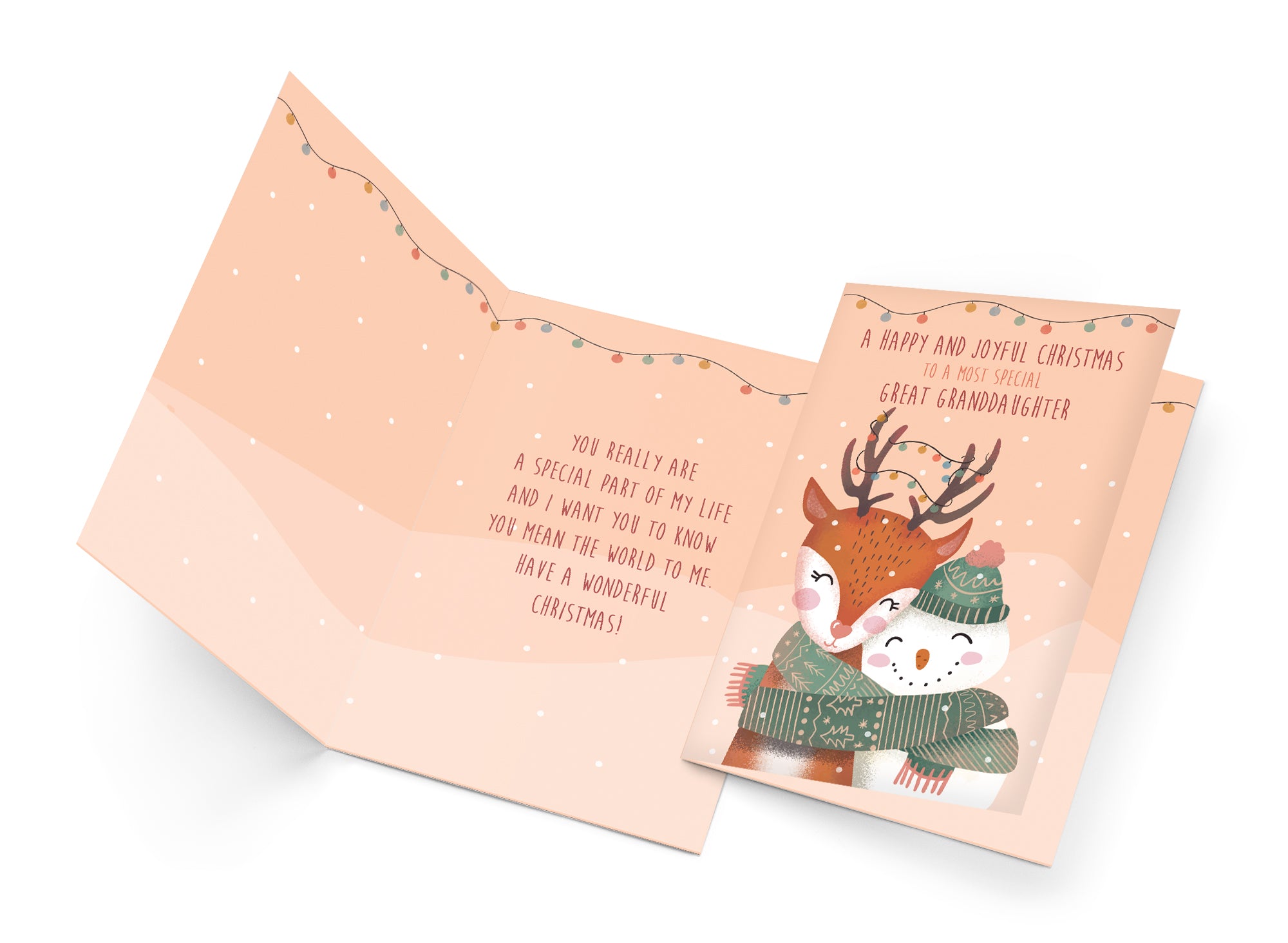 Christmas Card For Granddaughter