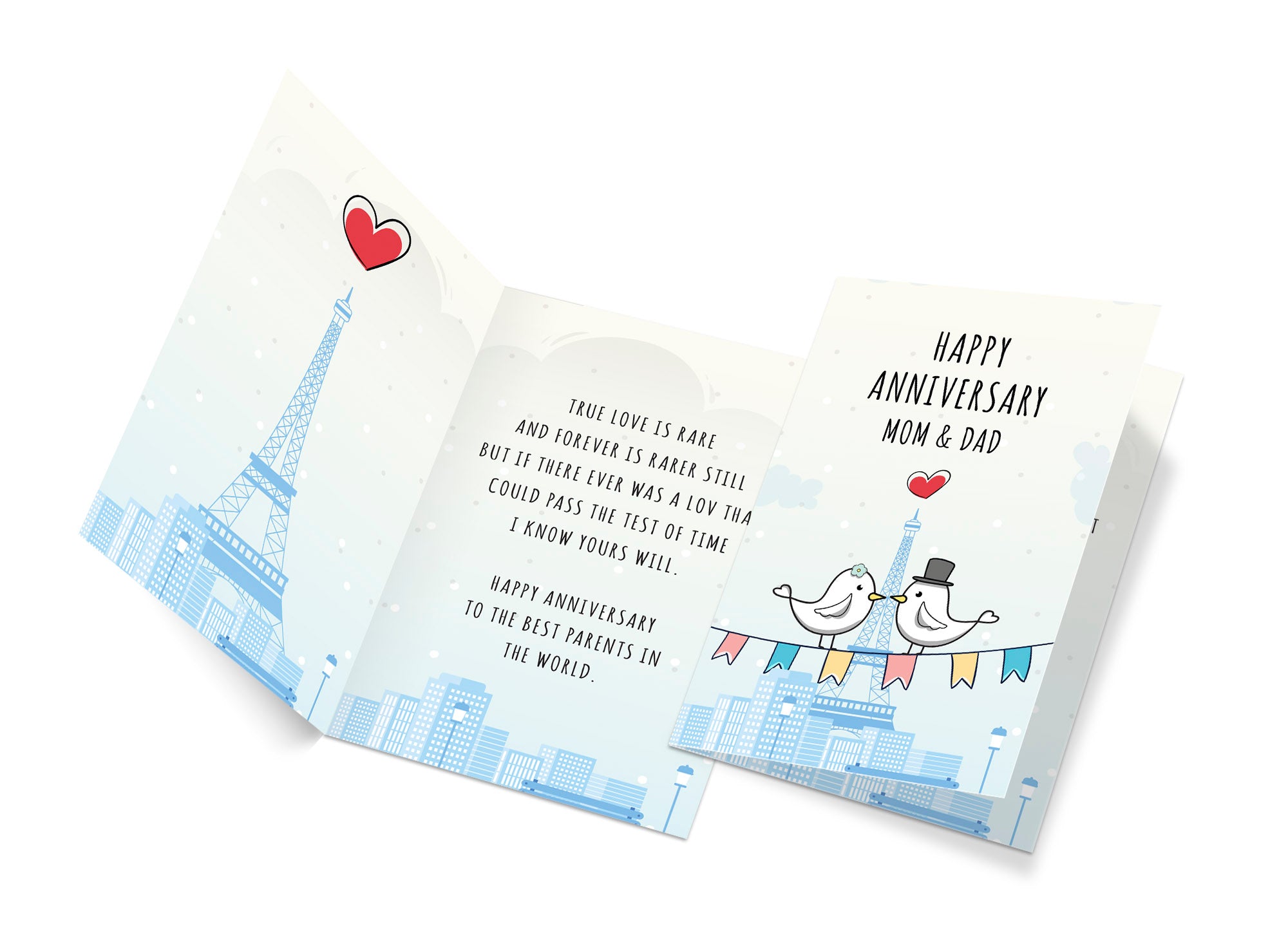 Anniversary Card Mom & Dad (Parents)