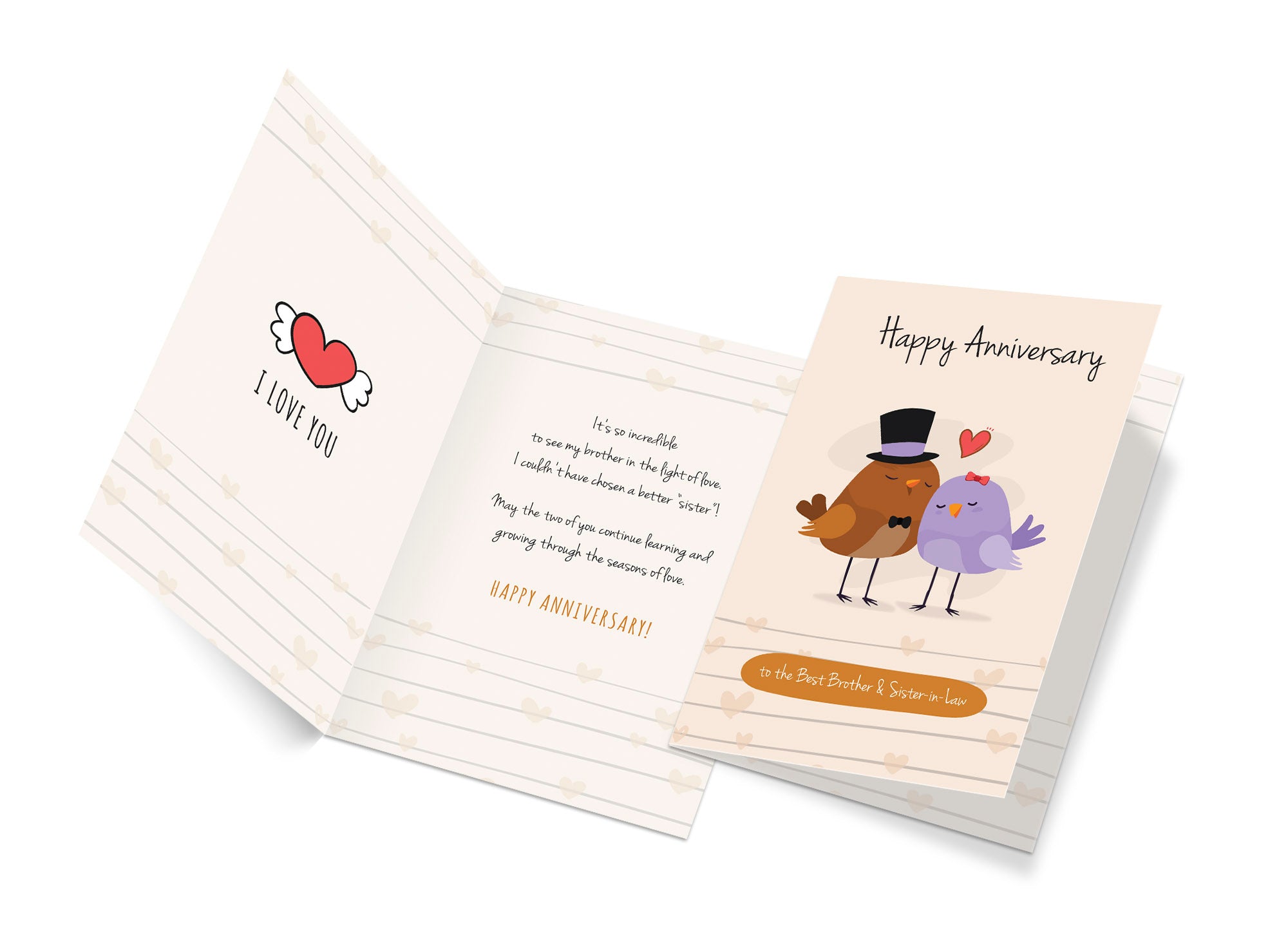 Anniversary Card For Brother & Sister In Law