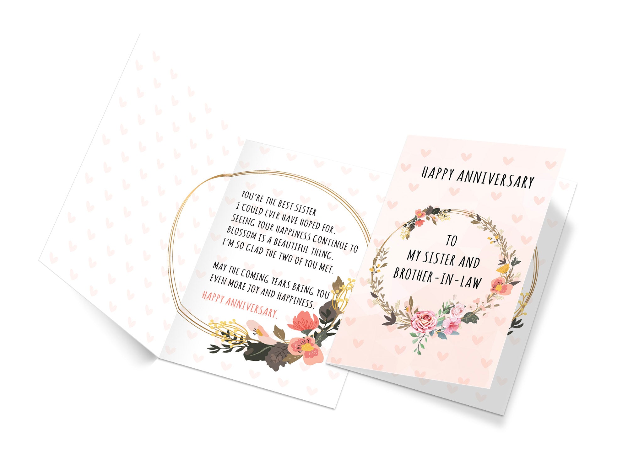 Anniversary Card Sister & Brother In Law