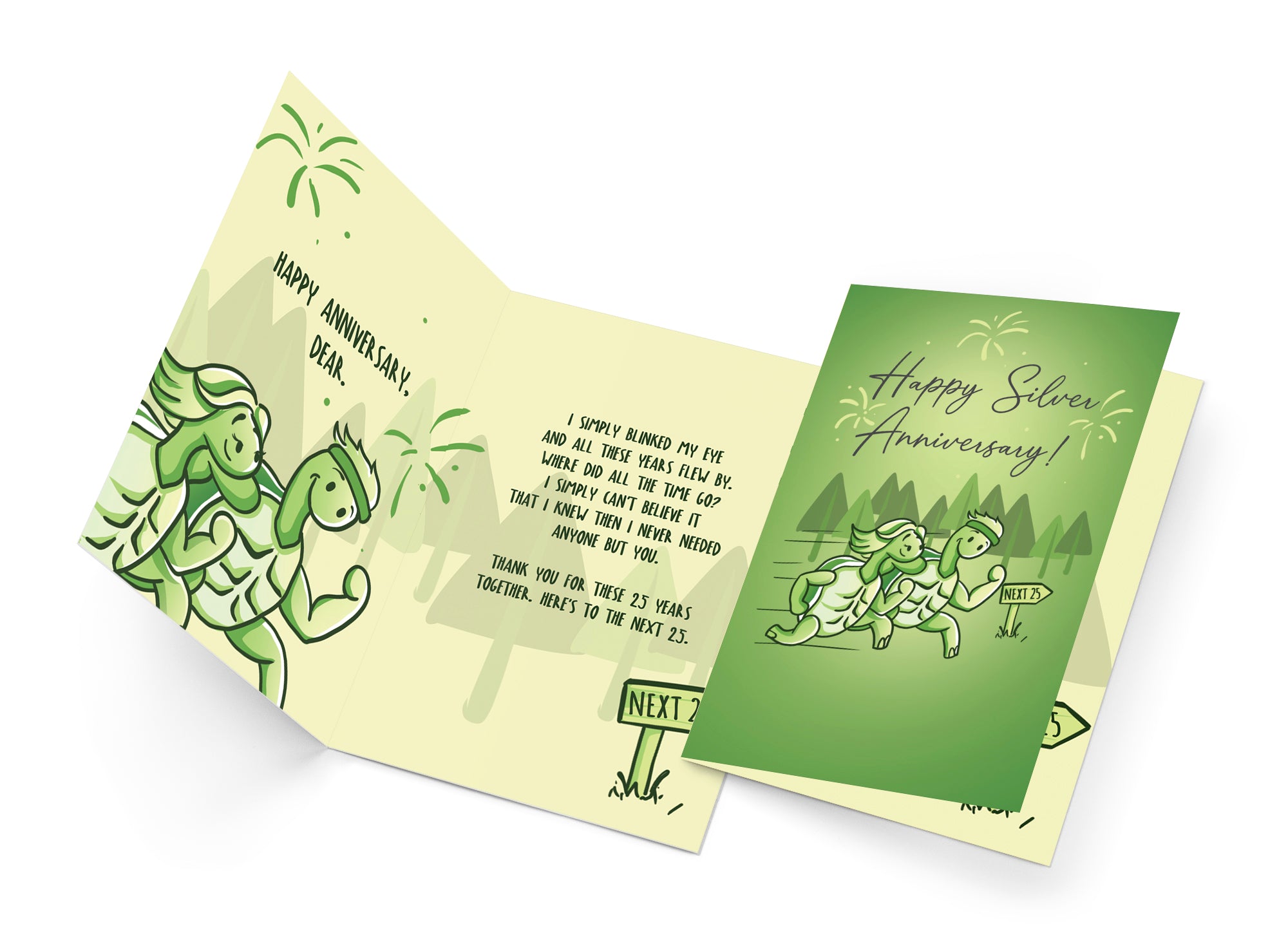 Wedding 25th Silver Anniversary Card