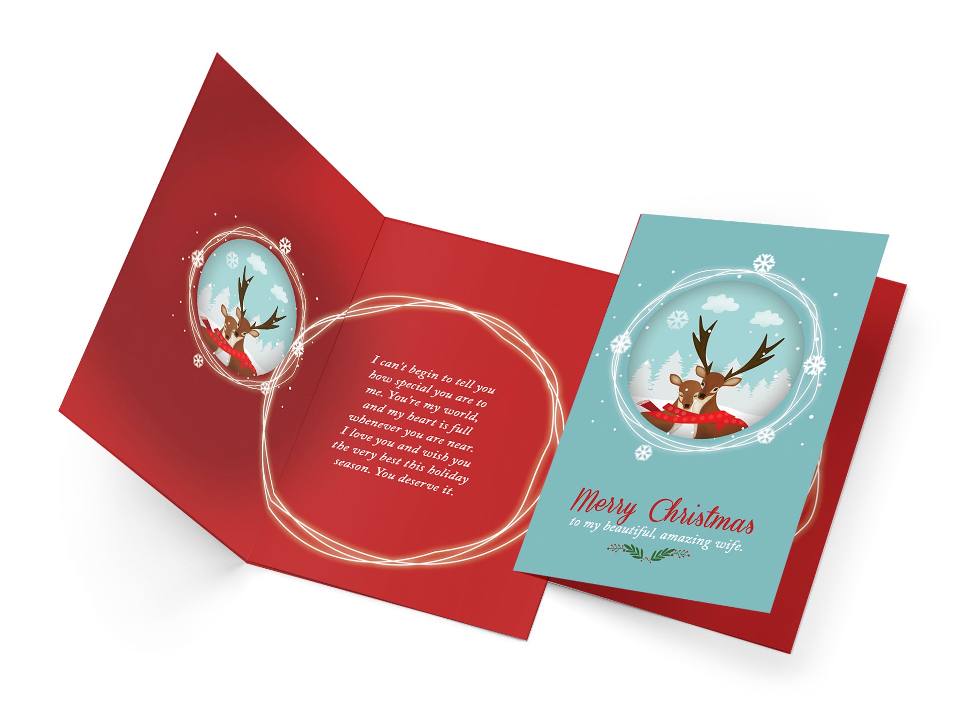 Christmas Card For Wife Romantic