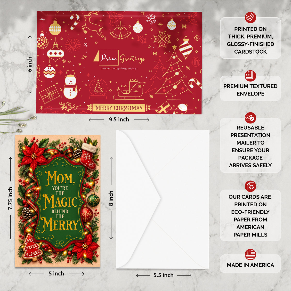 Mom Christmas Card — infographic