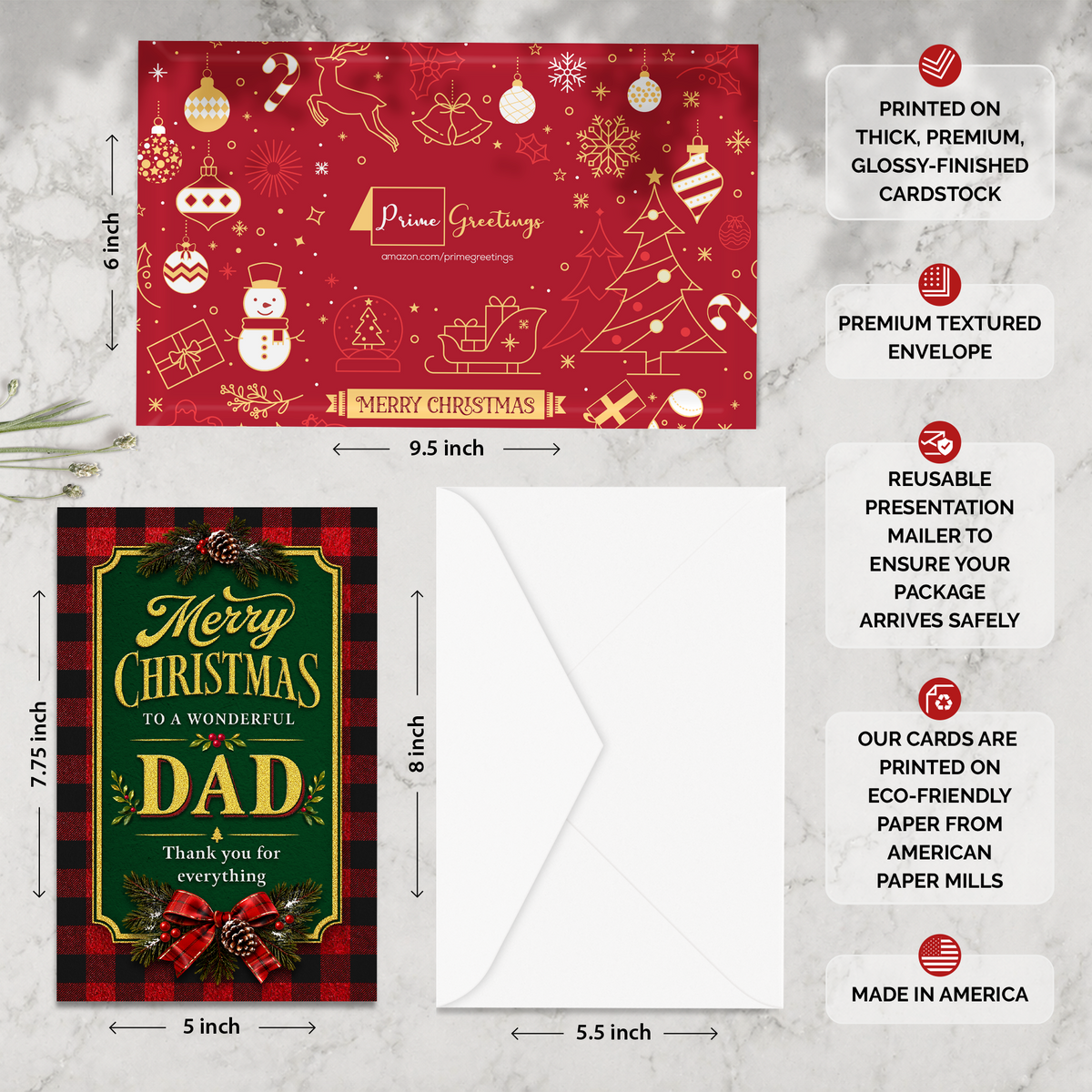 Dad Christmas Card — infographic
