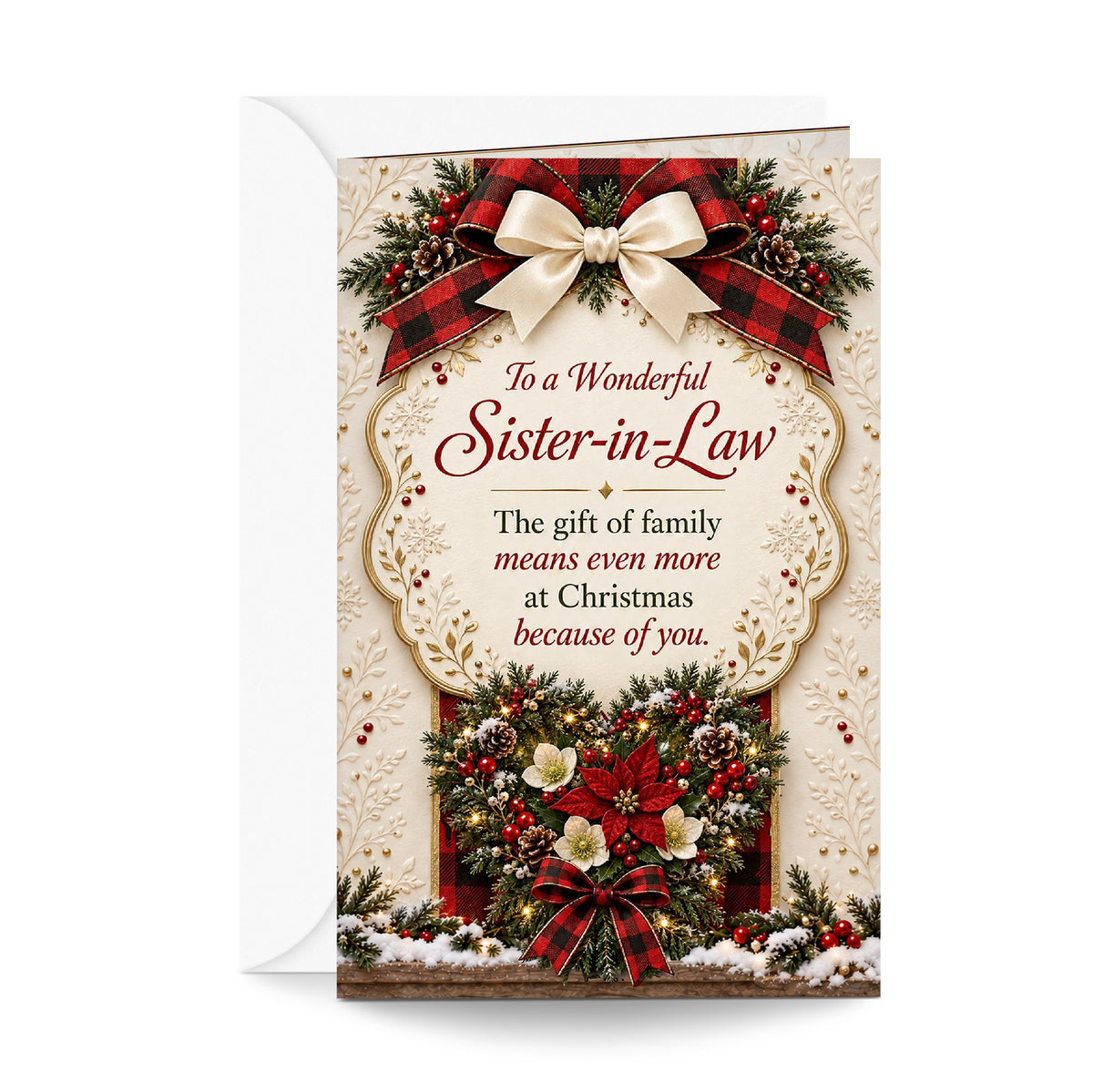 Sister In Law Christmas Card — front