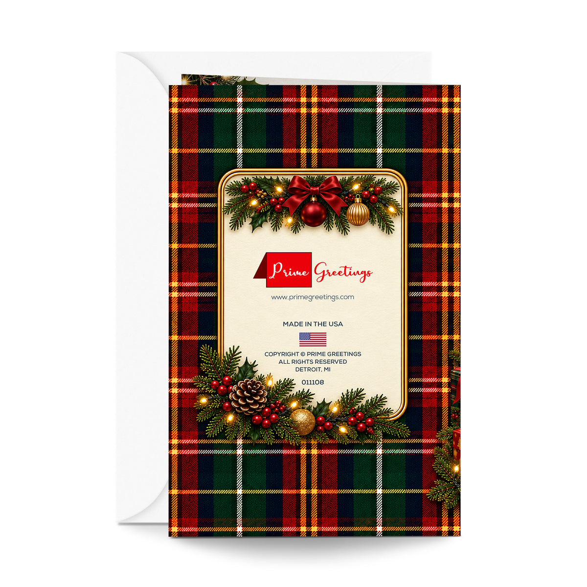 Son Christmas Card — back