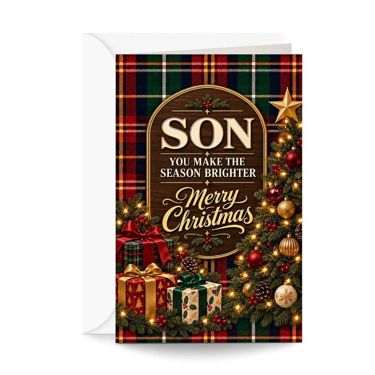 Son Christmas Card — front