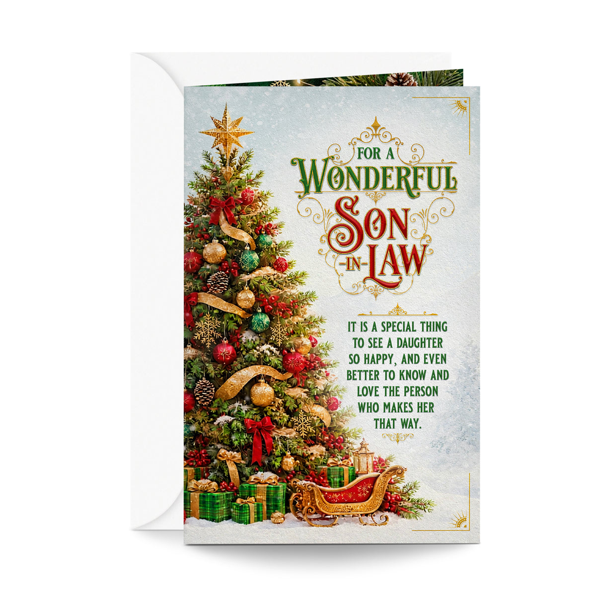 Son In Law Christmas Card — front