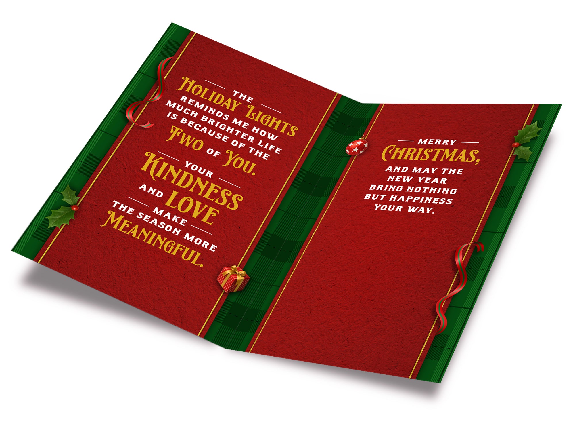 Son and Daughter in Law Christmas Card