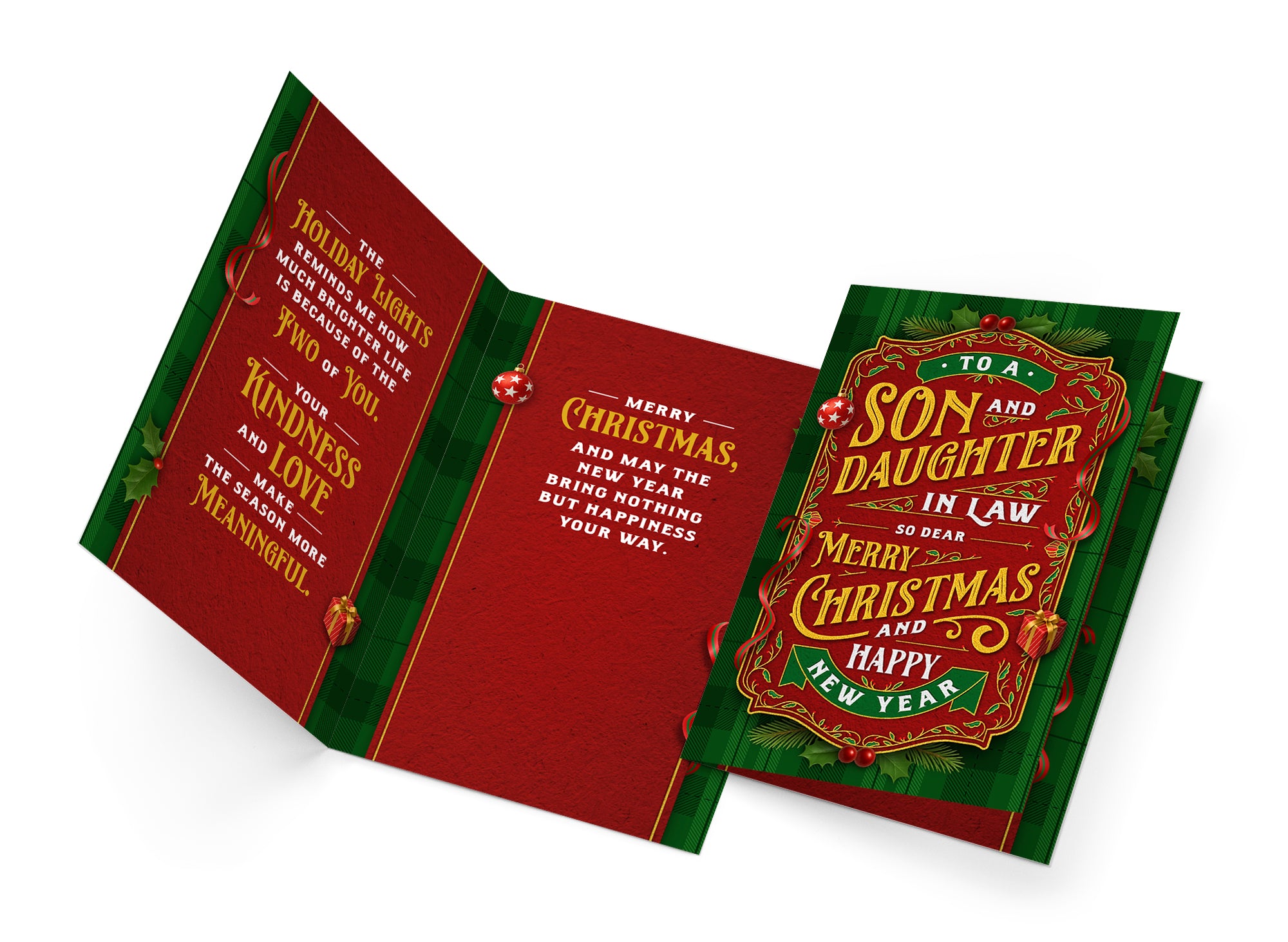 Son and Daughter in Law Christmas Card