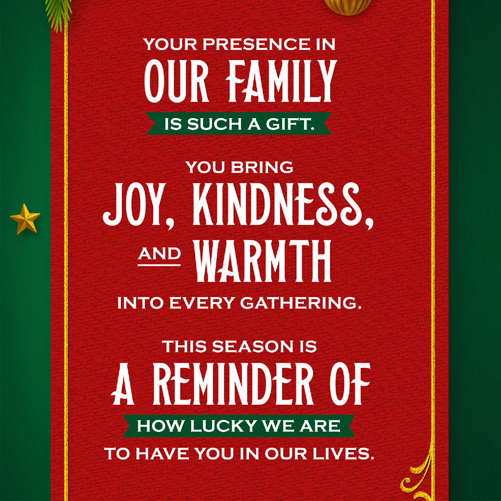 Daughter In Law Christmas Card