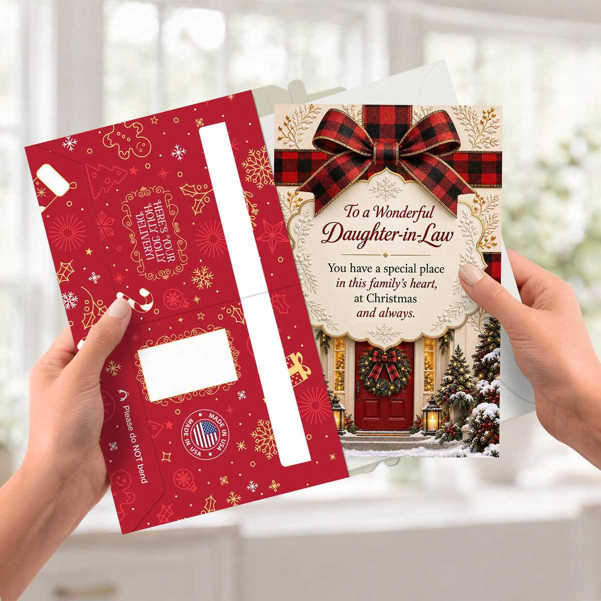 Daughter In Law Christmas Card — pullout