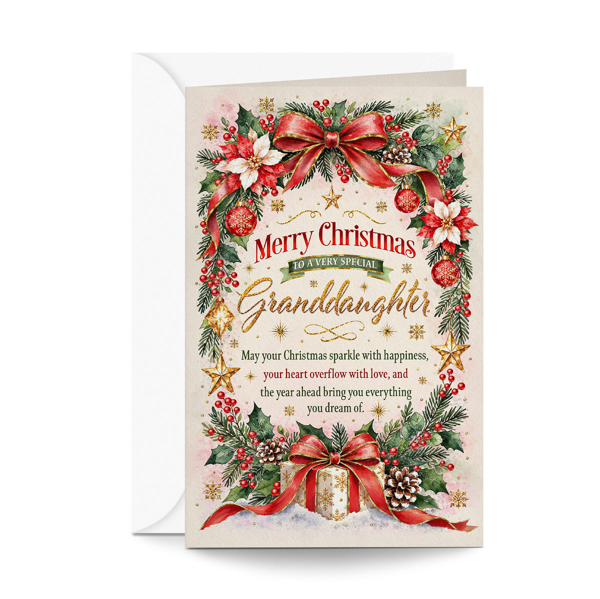 Granddaughter Christmas Card — front