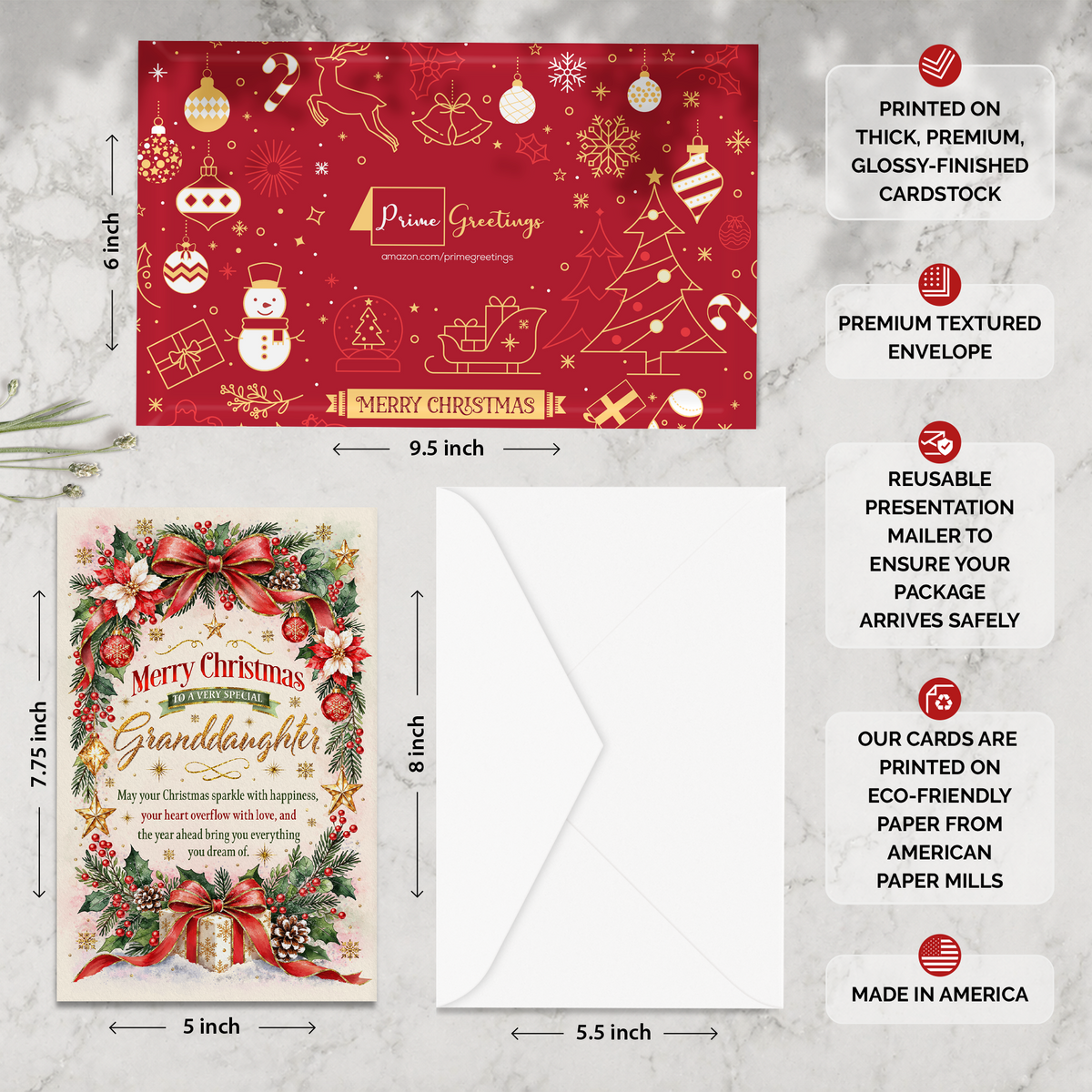 Granddaughter Christmas Card — infographic