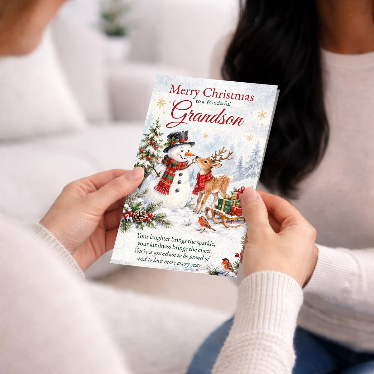Grandson Christmas Card — Lifestyle shot 1