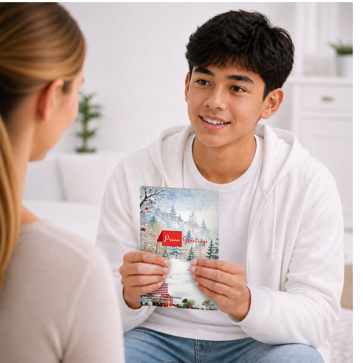 Grandson Christmas Card — Lifestyle shot 2, young man