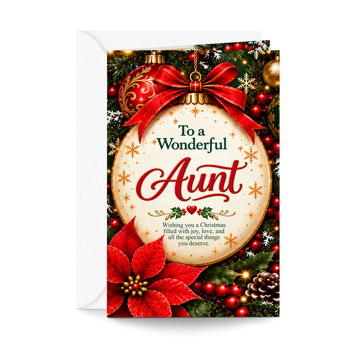 Aunt Christmas Card — front