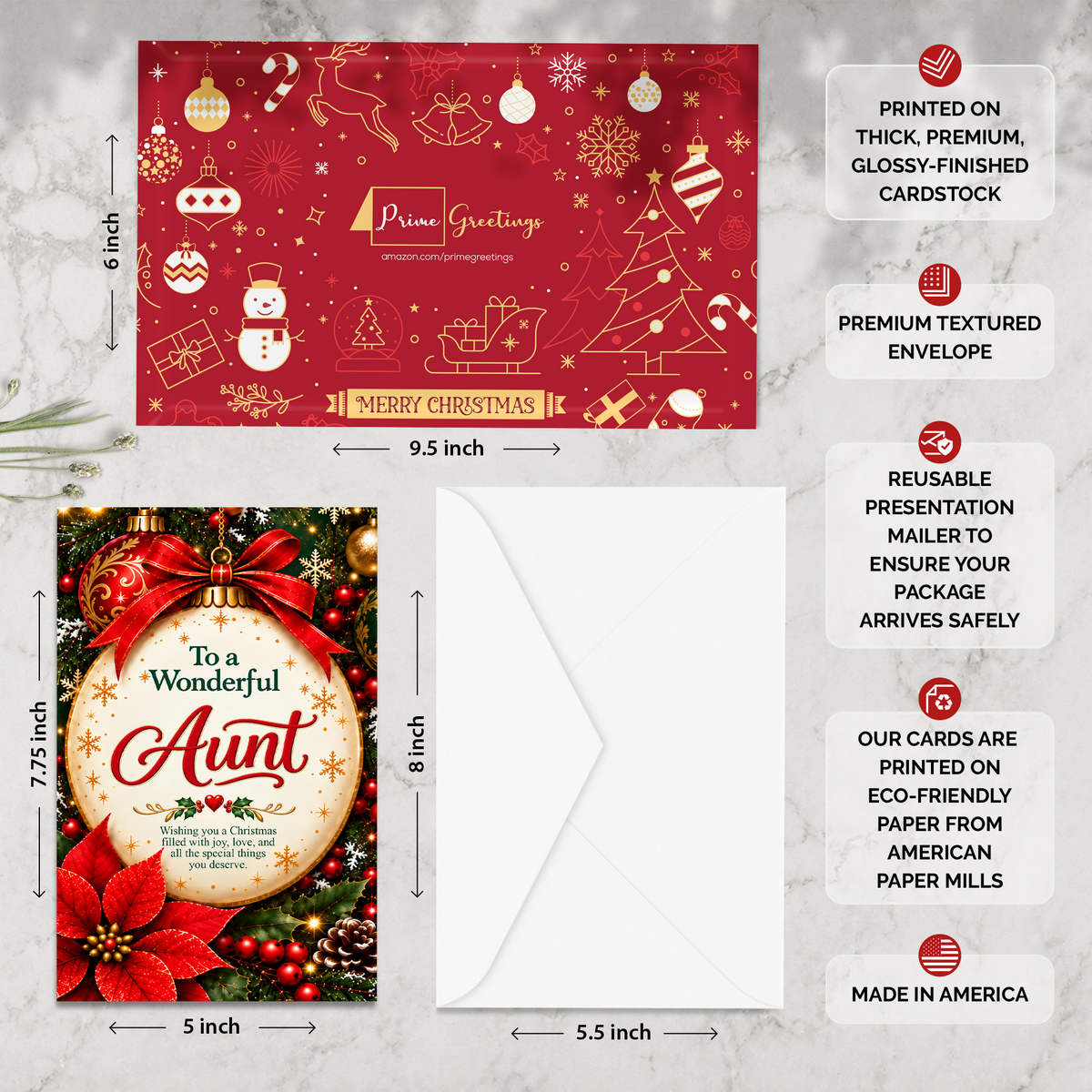 Aunt Christmas Card — infographic