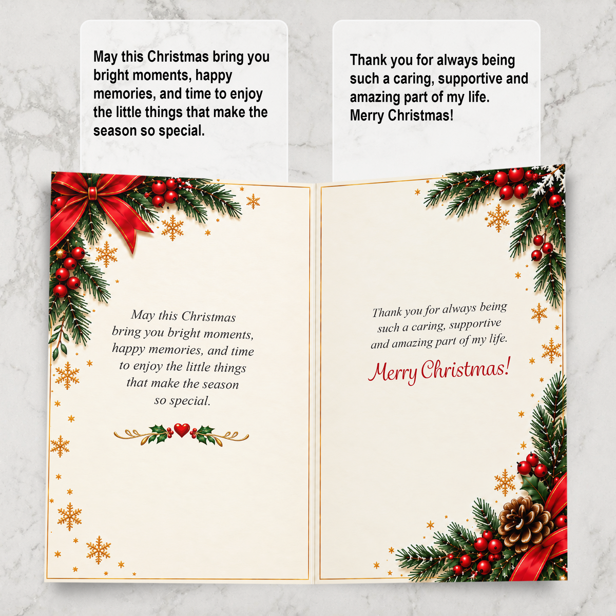 Aunt Christmas Card — inside