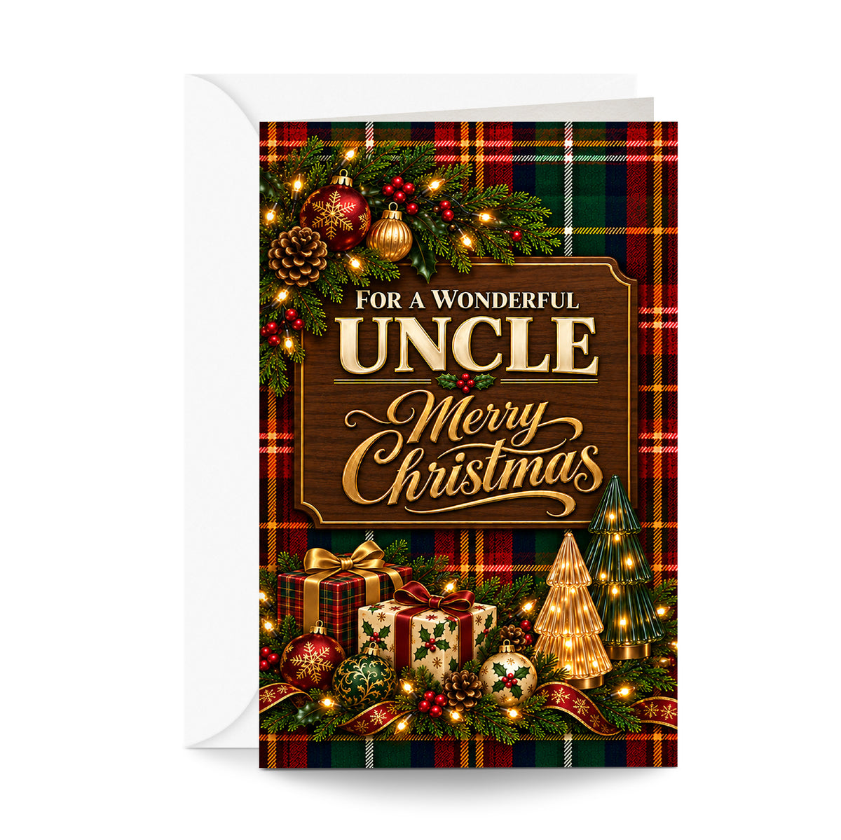 Uncle Christmas Card — front