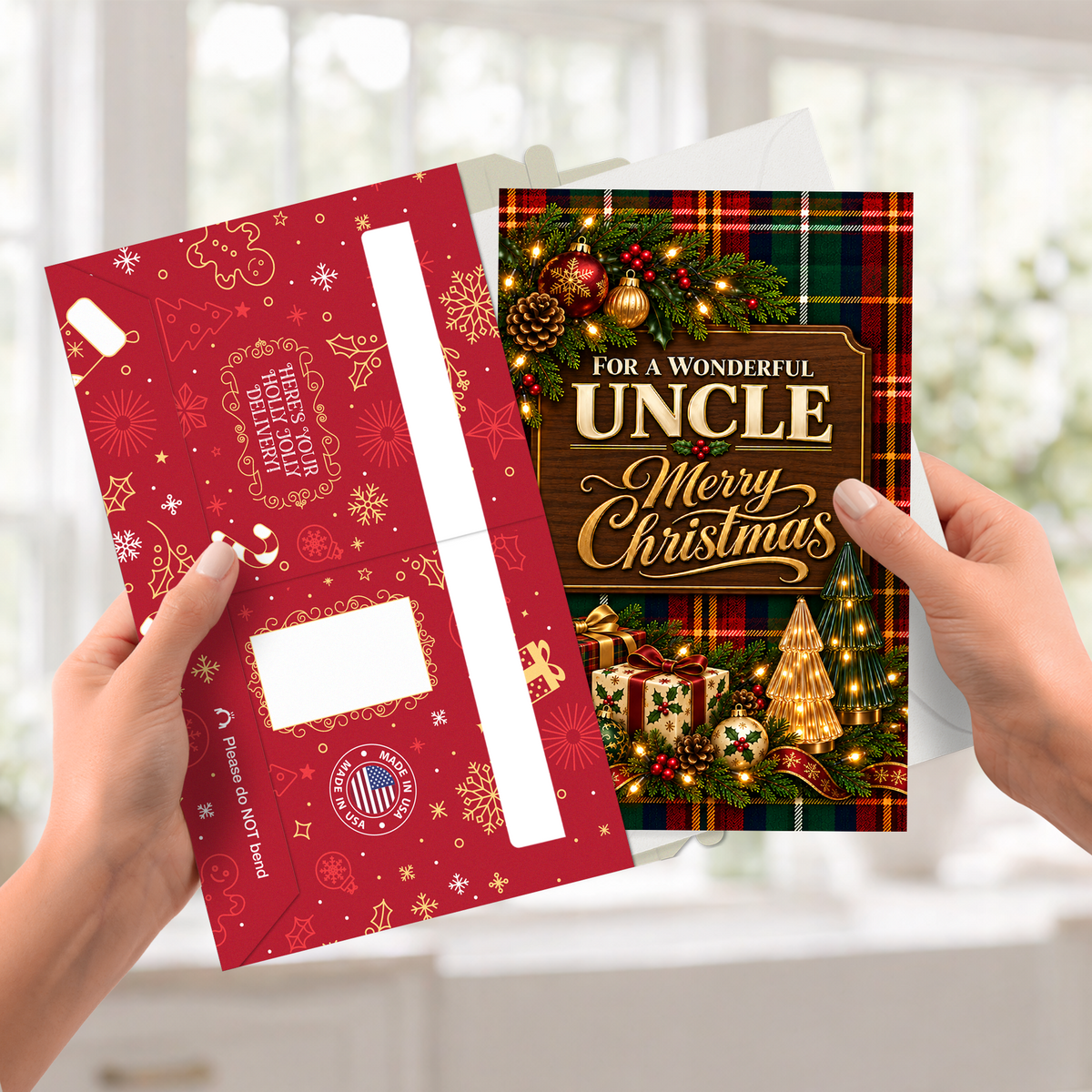 Uncle Christmas Card — pullout