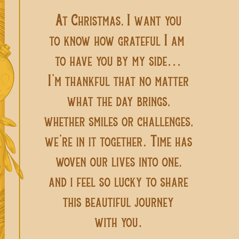 Husband Christmas Card — inside
