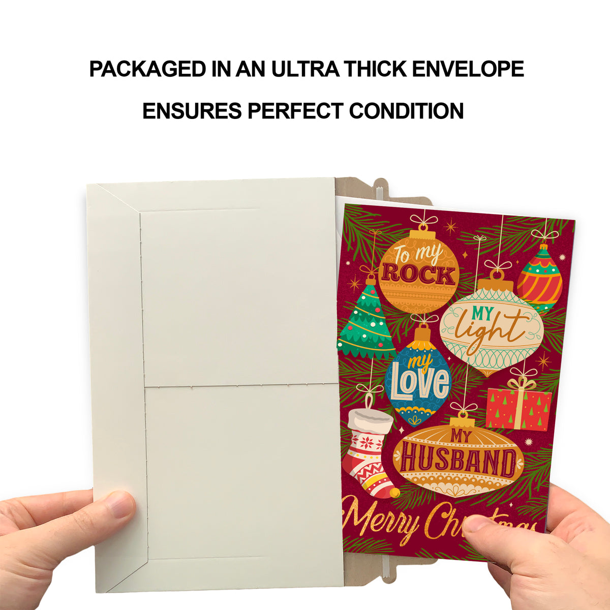 Husband Christmas Card — packaging