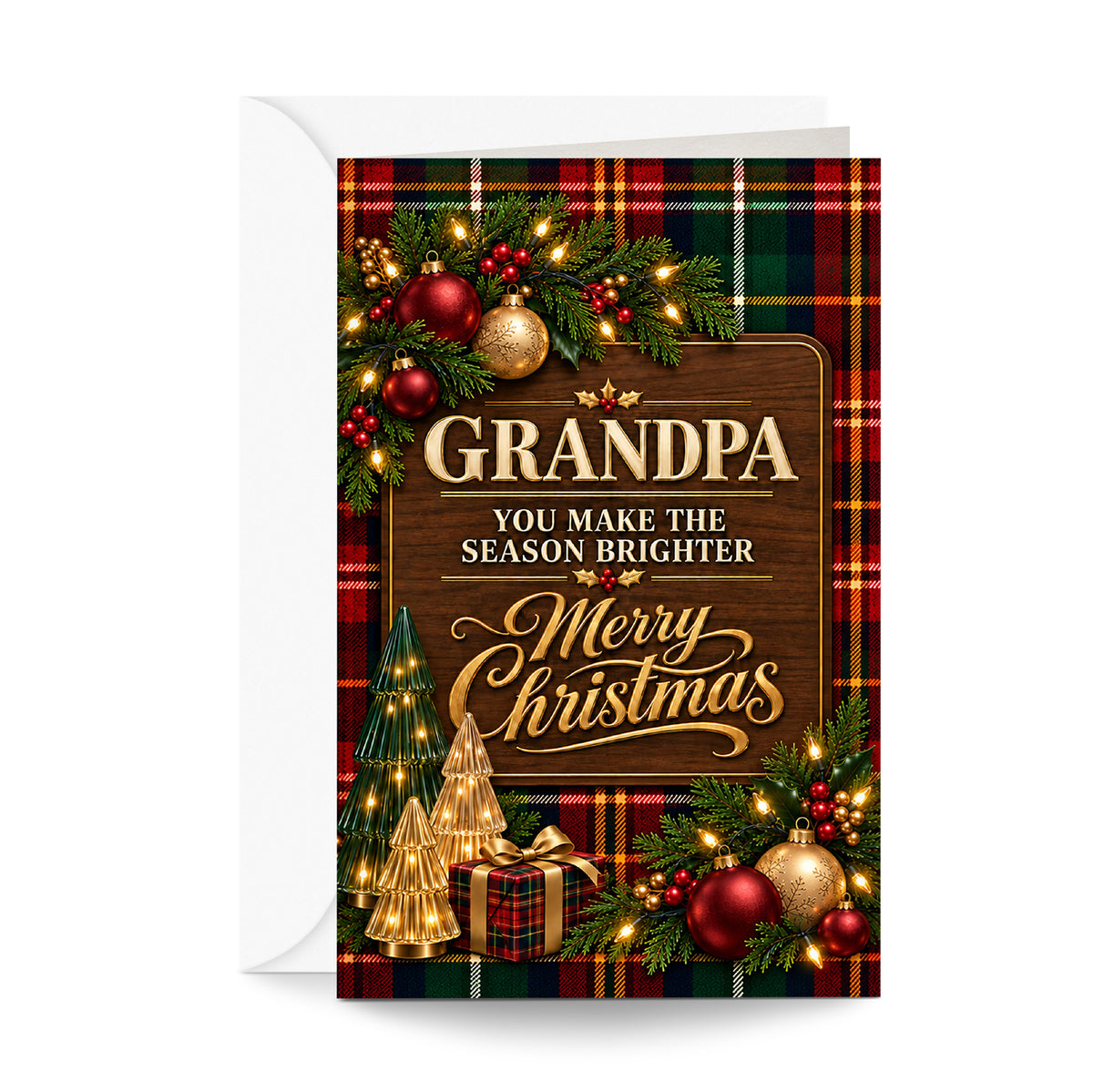Grandpa Christmas Card — front